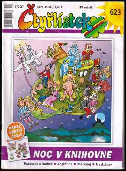 Noc v knihovně, Čtyřlístek 623