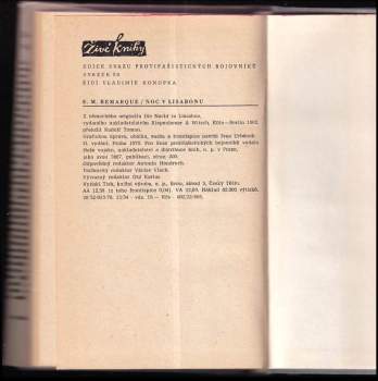 Erich Maria Remarque: Noc v Lisabonu