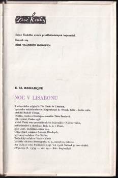 Erich Maria Remarque: Noc v Lisabonu