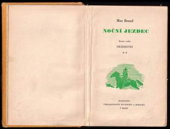 Max Brand: Noční jezdec
