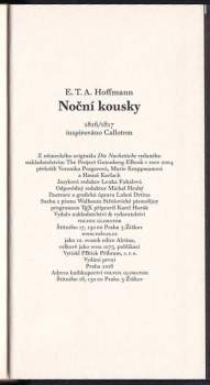 Ernst T. A Hoffmann: Noční kousky