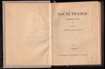 Karel Ladislav Kukla: Noční Prahou