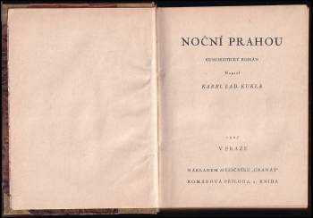 Karel Ladislav Kukla: Noční Prahou