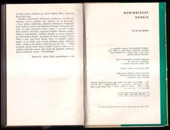 G. M Gilbert: Norimberský denník