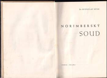 Bohuslav Ečer: Norimberský soud