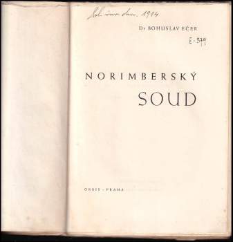 Bohuslav Ečer: Norimberský soud