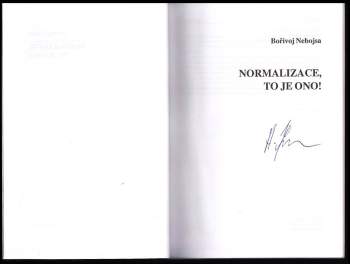 Hynek Jurman: Normalizace, to je ono!