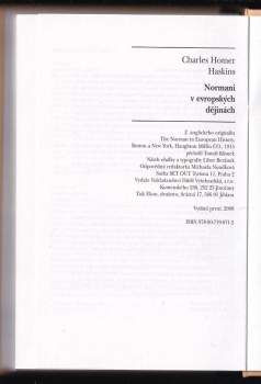 Charles Homer Haskins: Normani v evropských dějinách
