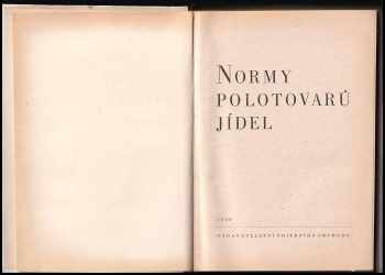 Normy polotovarů jídel