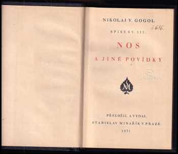 Nikolaj Vasil'jevič Gogol‘: Nos a jiné povídky