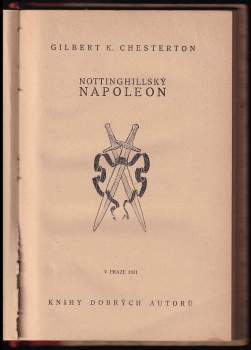 G. K Chesterton: Nottinghillský Napoleon