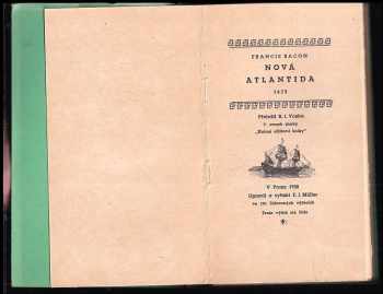 Francis Bacon: Nová Atlantida
