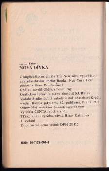 R. L Stine: Nová dívka