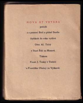 Nova et Vetera