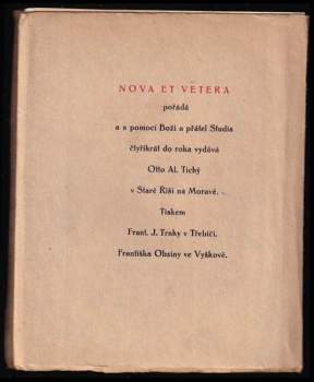 Nova et Vetera