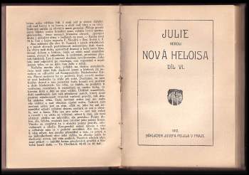 Jean-Jacques Rousseau: Nová Heloisa