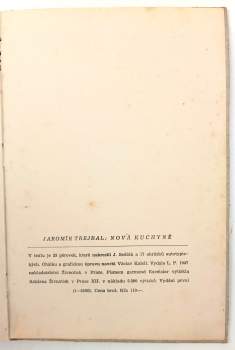 Jaromír Trejbal: Nová kuchyně