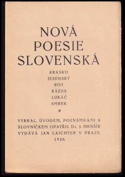 Nová poesie slovenská