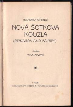 Rudyard Kipling: Nová Šotkova kouzla