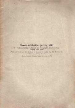 Nová učebnice petrografie