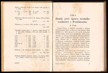 August Miřička: Nová úprava trestního soudnictví v Protektorátu Čechy a Morava