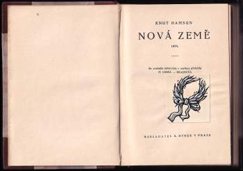 Knut Hamsun: Nová země