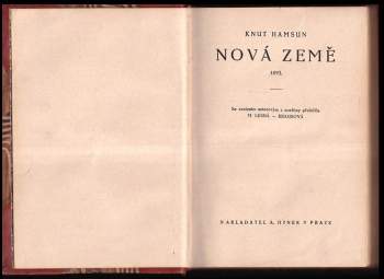 Knut Hamsun: Nová země