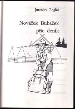 Nováček Bubáček píše deník