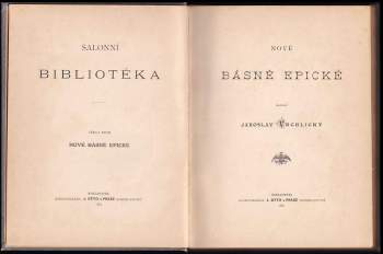 Jaroslav Vrchlický: Nové básně epické