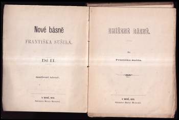 František Sušil: Nové básně Františka Sušila