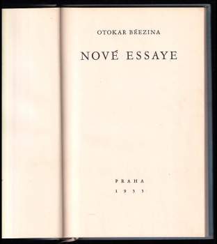 Otokar Březina: Nové essaye