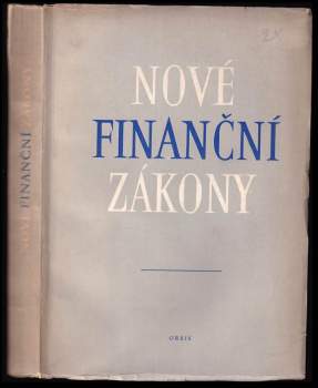 Nové finanční zákony