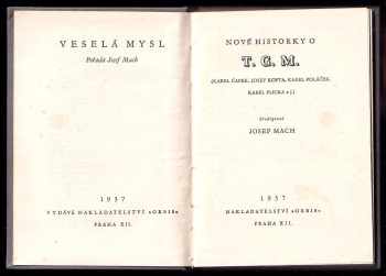 Karel Čapek: Nové historky o T.G.M