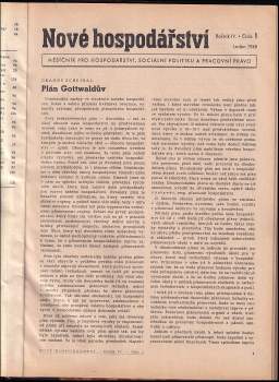 Nové hospodářství, NEKOMPLETNÍ ROČNÍK 4., ČÍSLO 1-6