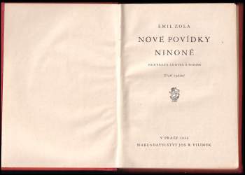 Émile Zola: Nové povídky Ninoně