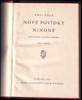Émile Zola: Nové povídky Ninoně