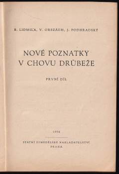 Ján Podhradský: Nové poznatky v chovu drůbeže