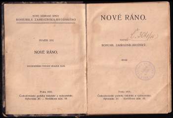Bohumil Zahradník-Brodský: Nové ráno