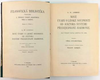 Gottfried Wilhelm Leibniz: Nové úvahy o lidské soudnosti od auktora systému předzjednané harmonie