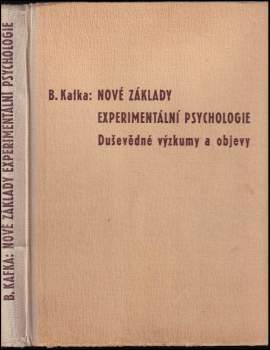 Nové základy experimentální psychologie