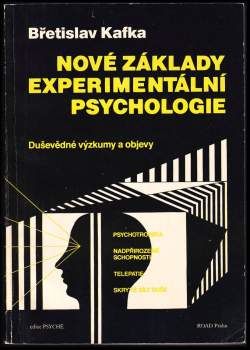 Břetislav Kafka: Nové základy experimentální psychologie