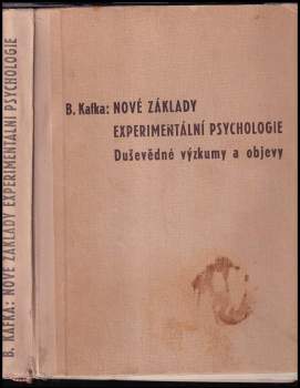 Nové základy experimentální psychologie