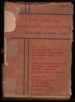 Nové základy experimentální psychologie