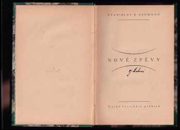 Stanislav Kostka Neumann: Nové zpěvy