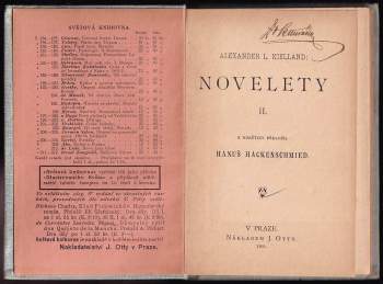 Alexander Lange Kielland: Novelety
