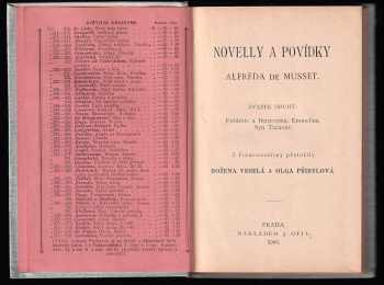 Alfred de Musset: Novelly a povídky