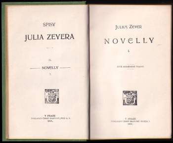 Julius Zeyer: Novelly I/2