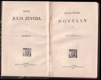 Julius Zeyer: Novelly I + II