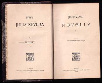Julius Zeyer: Novelly I.