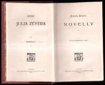 Julius Zeyer: Novelly